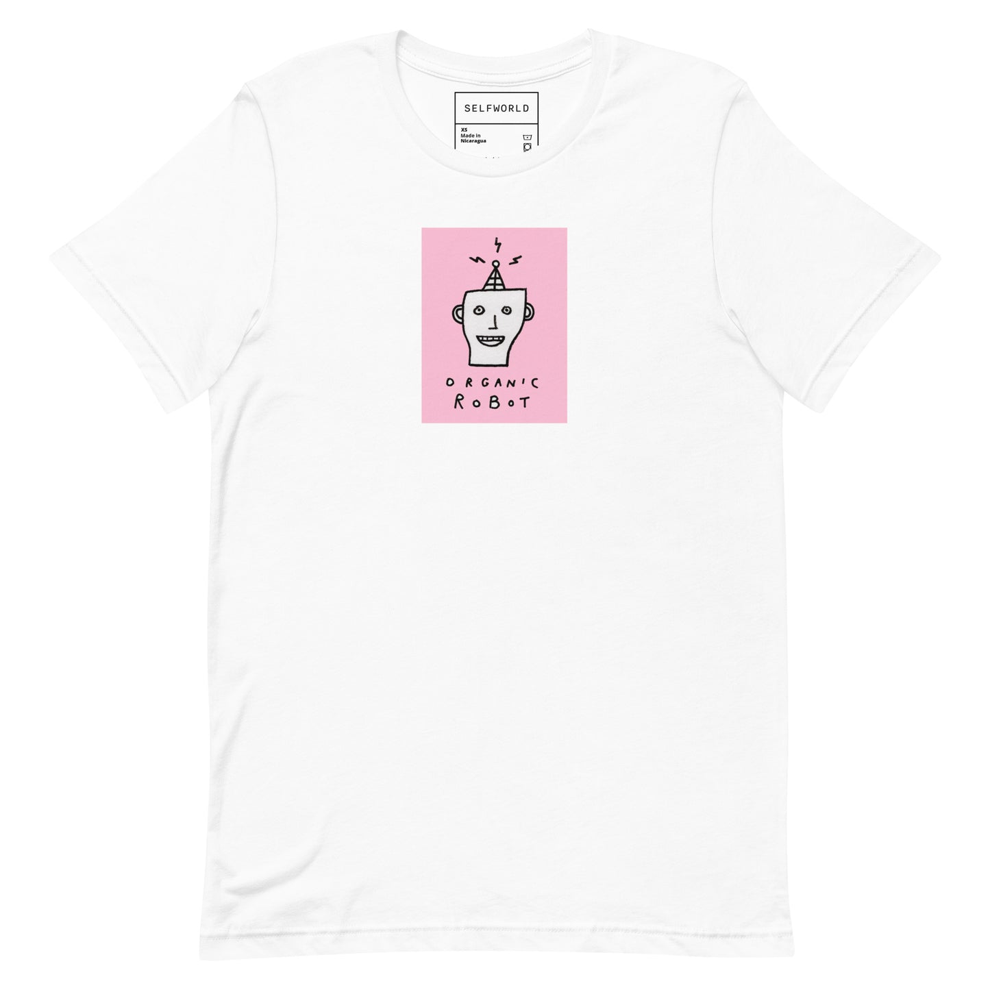 Organic Robot, Pink - Unisex t-shirt
