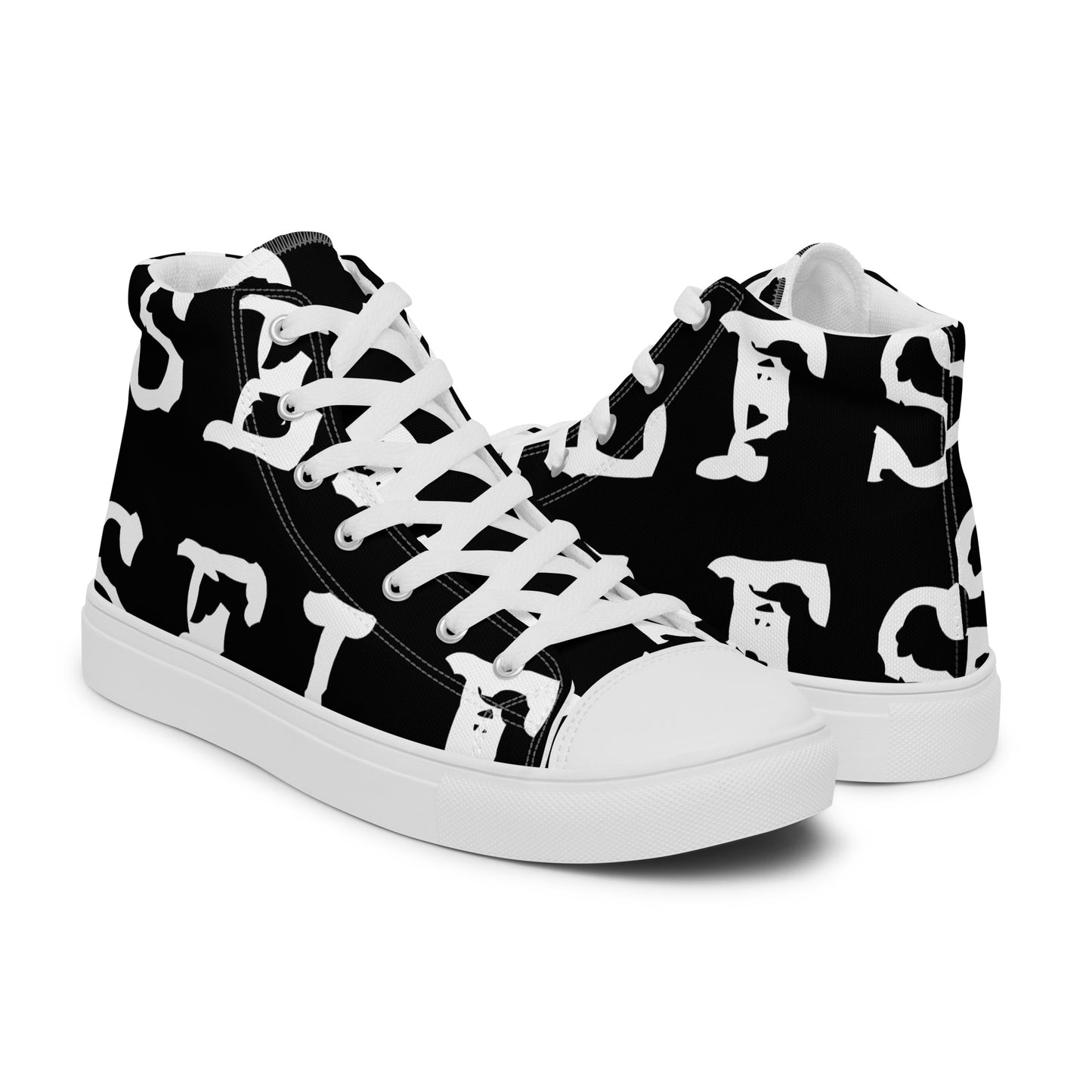 Self Word Design - Women’s high top canvas shoes