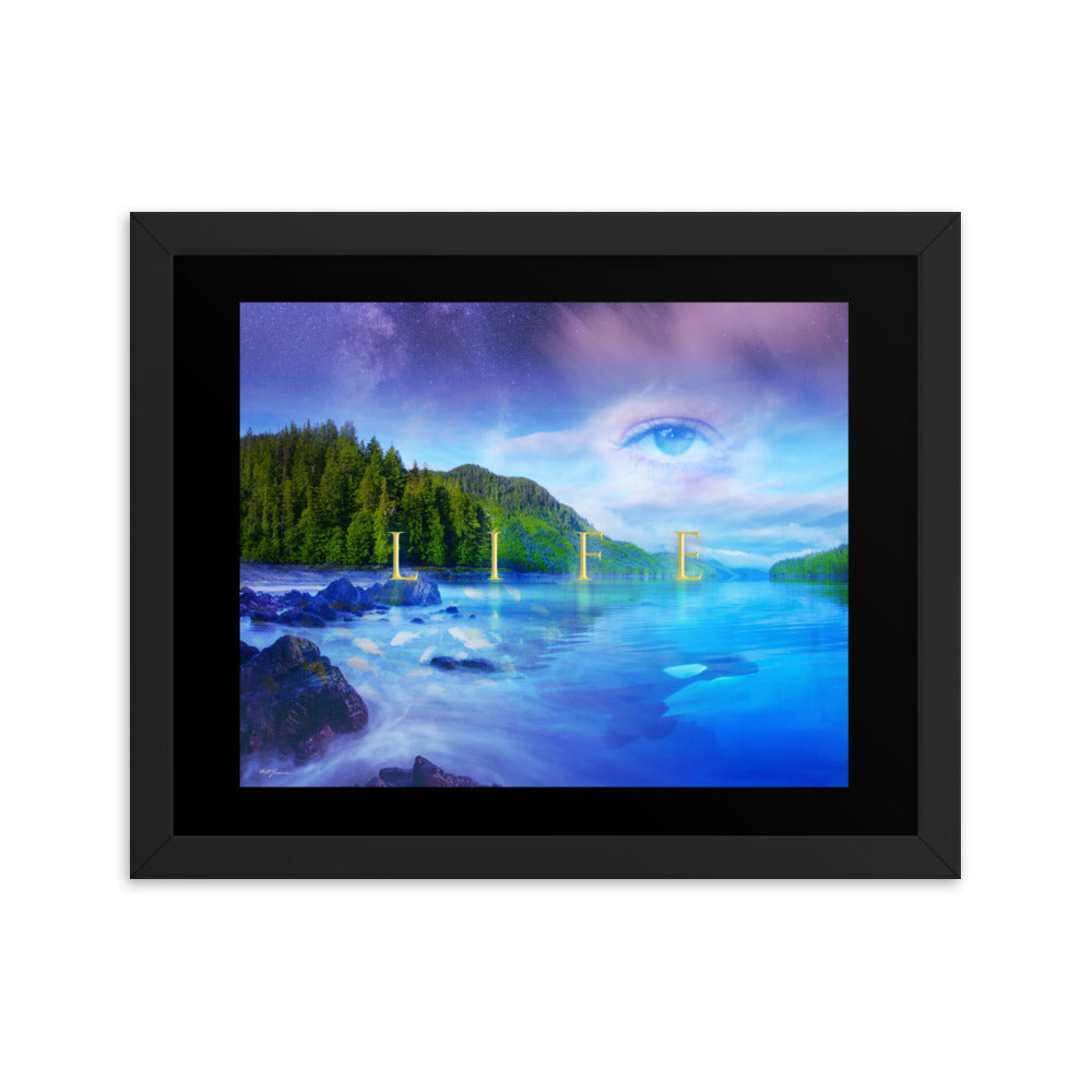 "Life Landscape" - Framed poster