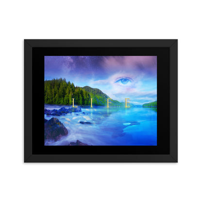 "Life Landscape" - Framed poster