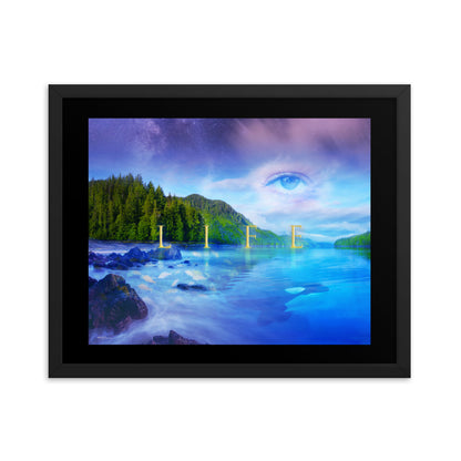 "Life Landscape" - Framed poster