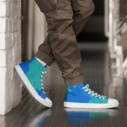 Earth - Men’s high top canvas shoes