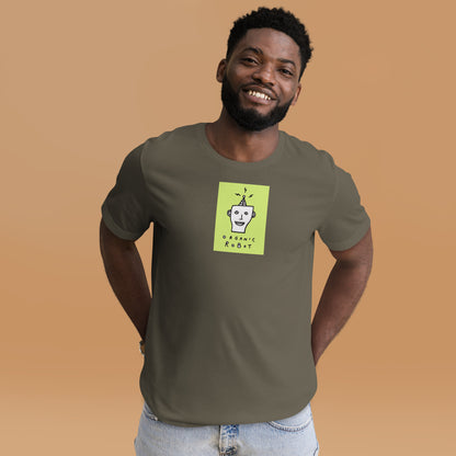 Organic Robot, Green - Unisex t-shirt