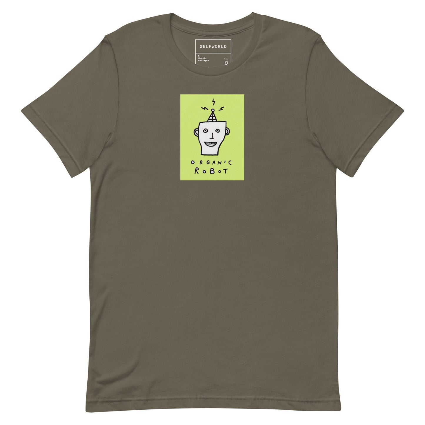 Organic Robot, Green - Unisex t-shirt