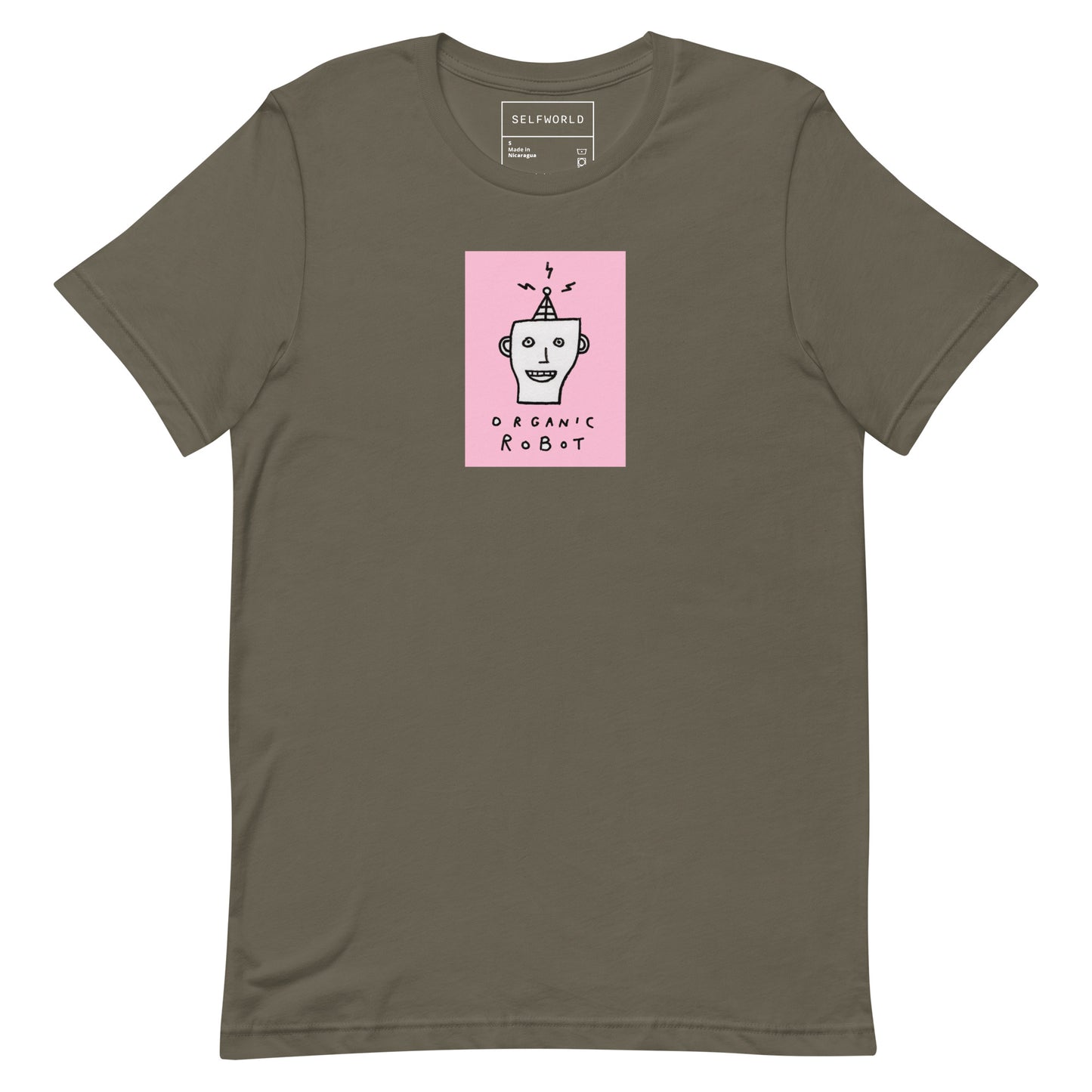 Organic Robot, Pink - Unisex t-shirt