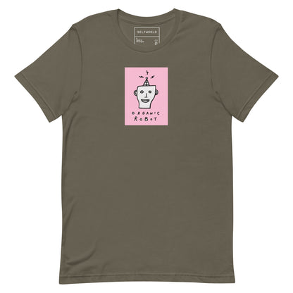 Organic Robot, Pink - Unisex t-shirt