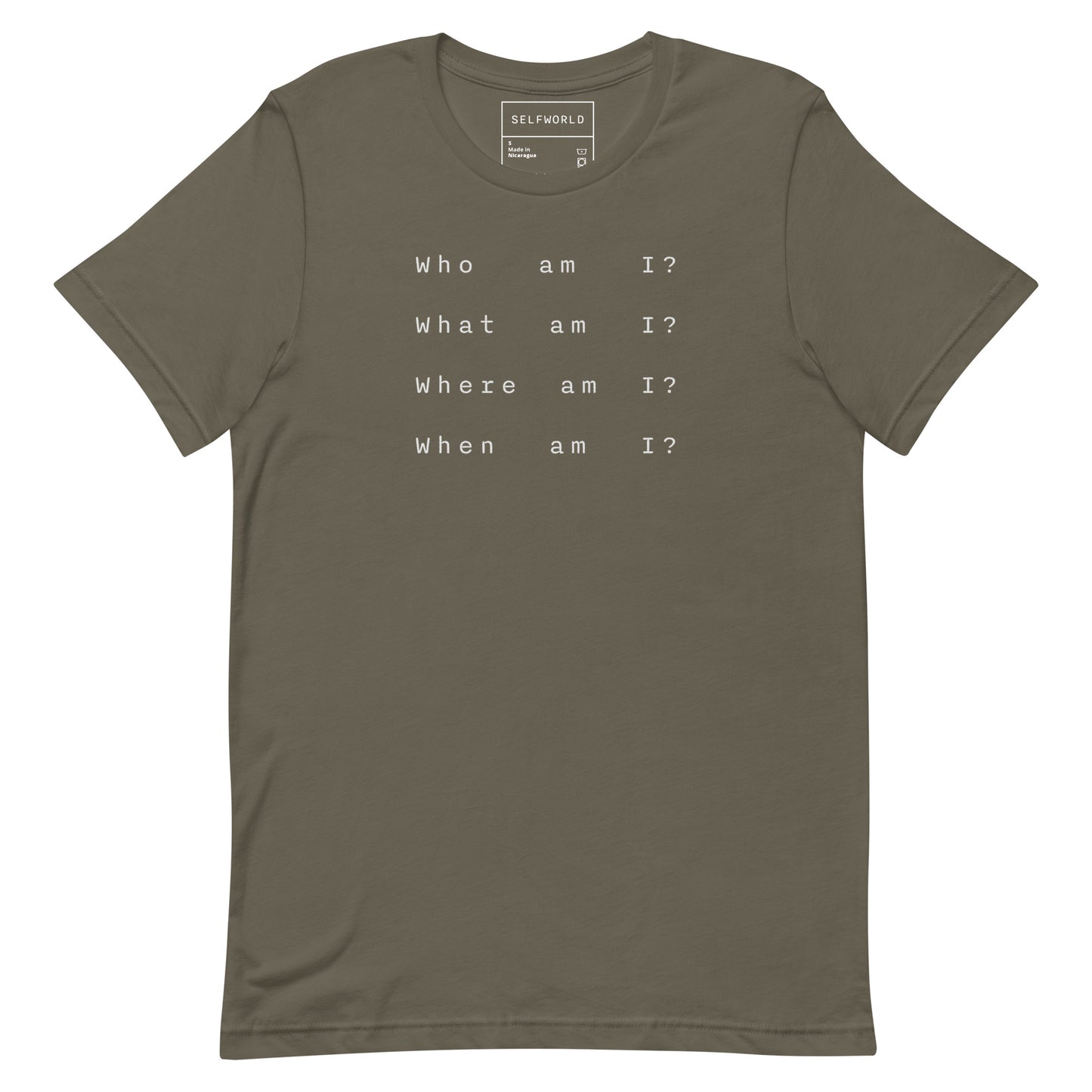 Who, What, When, Where Am I? - Unisex t-shirt