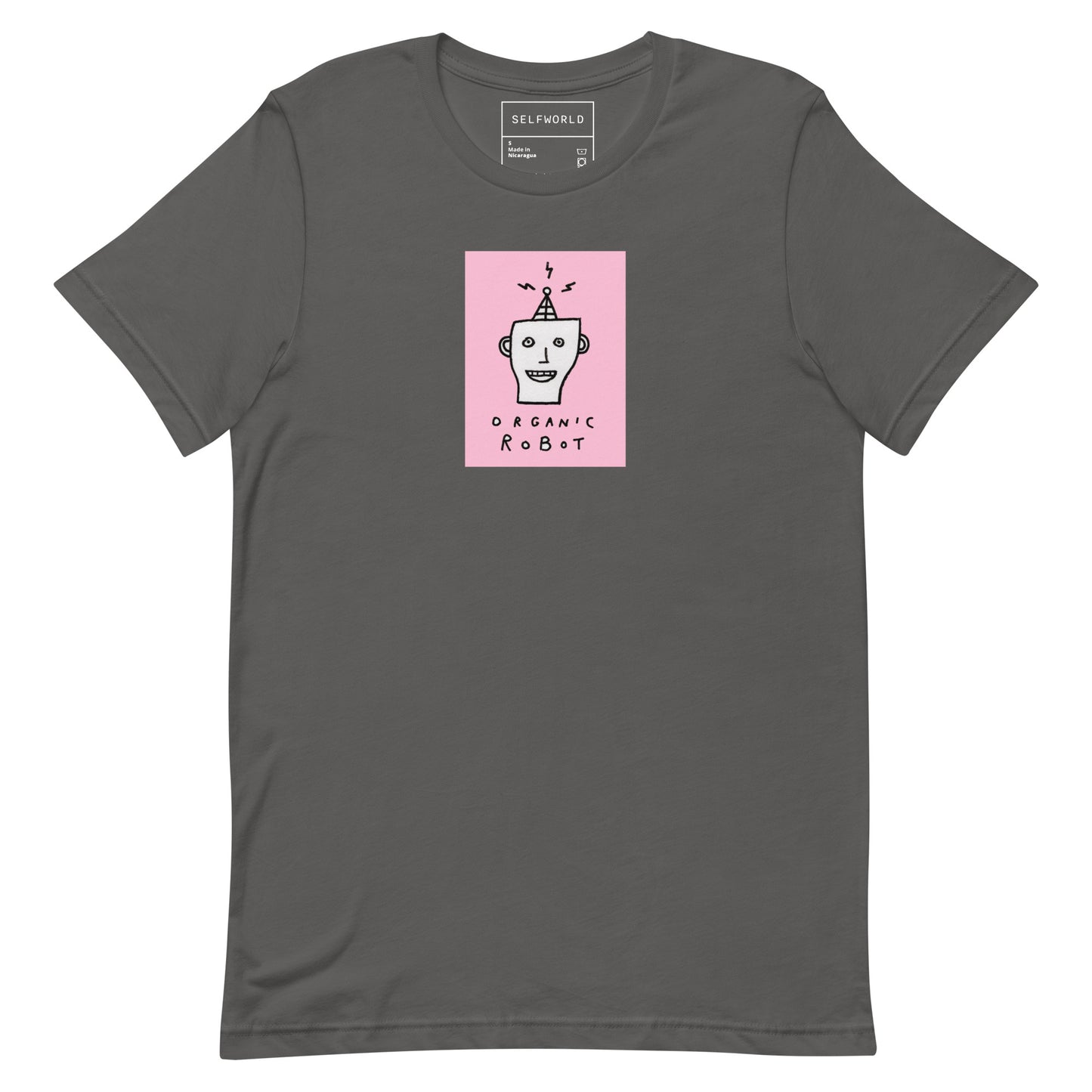 Organic Robot, Pink - Unisex t-shirt