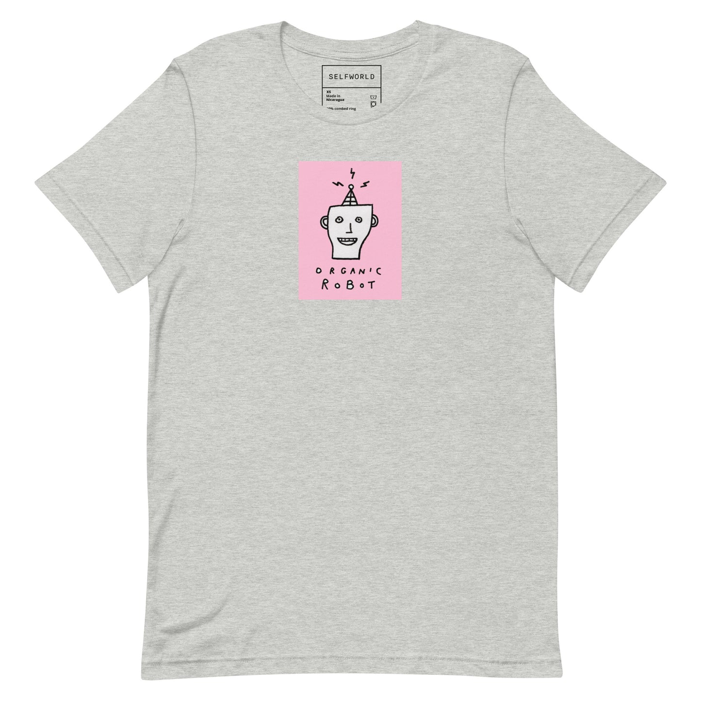 Organic Robot, Pink - Unisex t-shirt