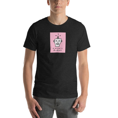 Organic Robot, Pink - Unisex t-shirt