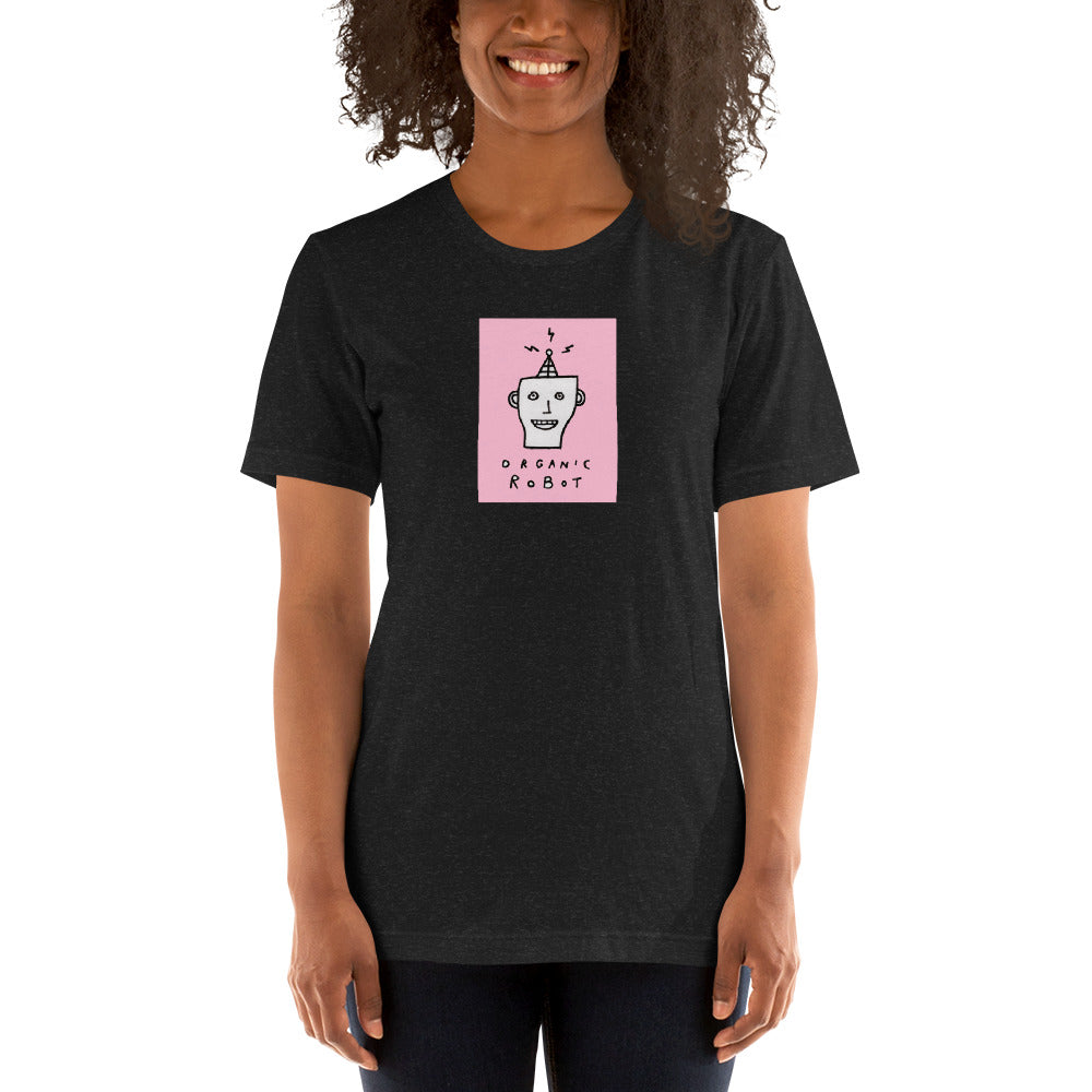 Organic Robot, Pink - Unisex t-shirt
