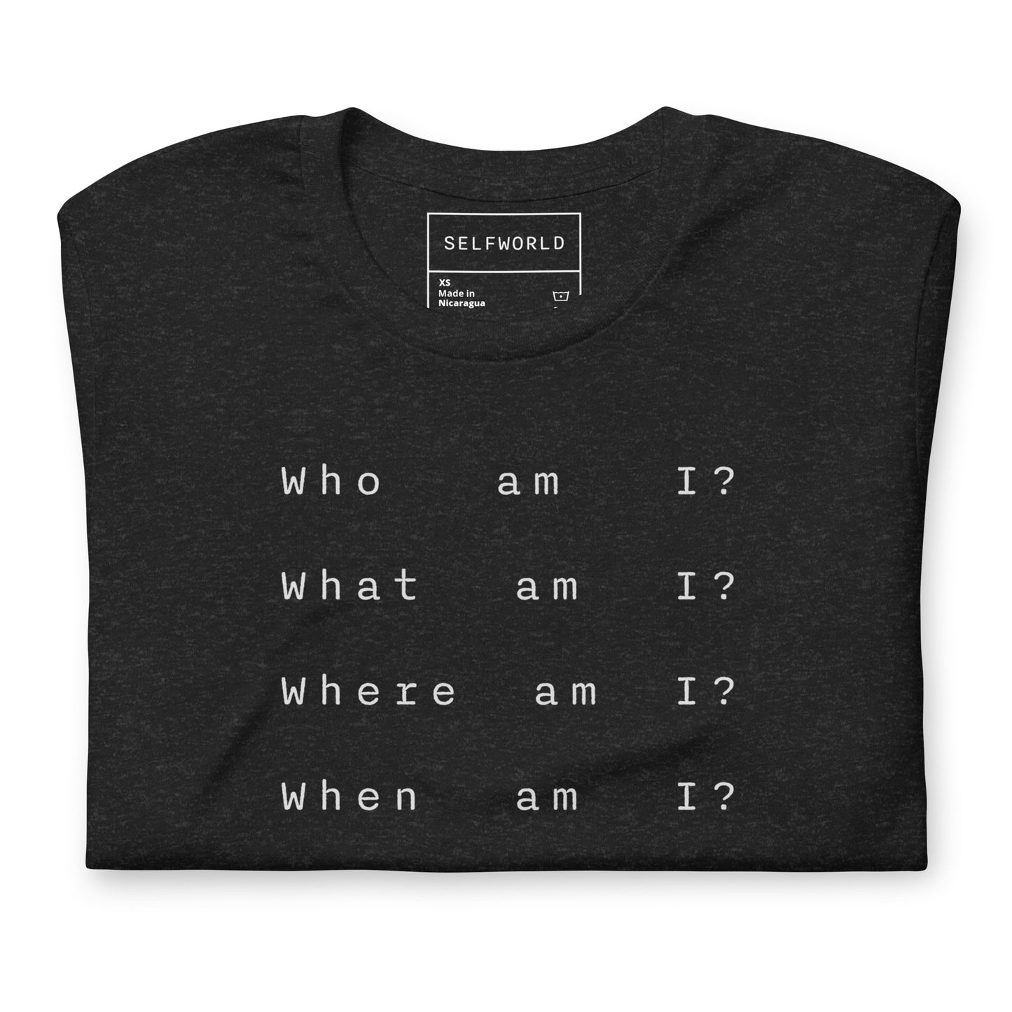 Who, What, When, Where Am I? - Unisex t-shirt