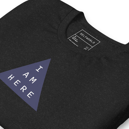 I Am Here, Purple Triangle - Unisex t-shirt