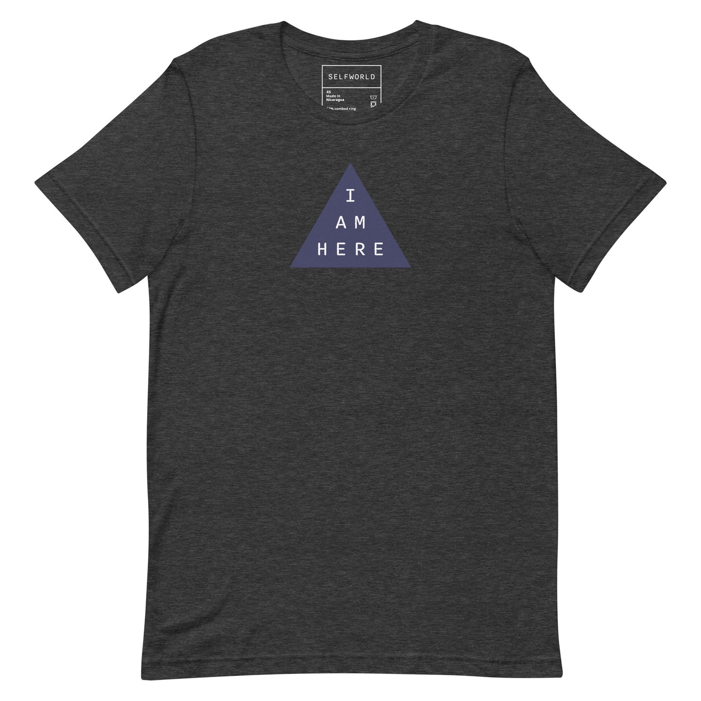 I Am Here, Purple Triangle - Unisex t-shirt
