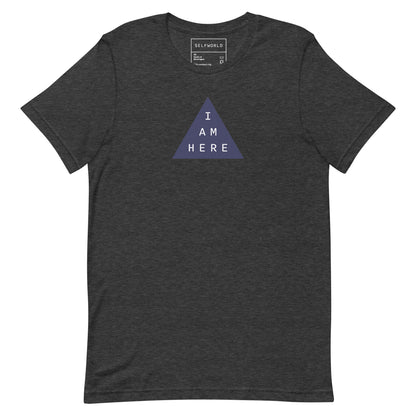 I Am Here, Purple Triangle - Unisex t-shirt