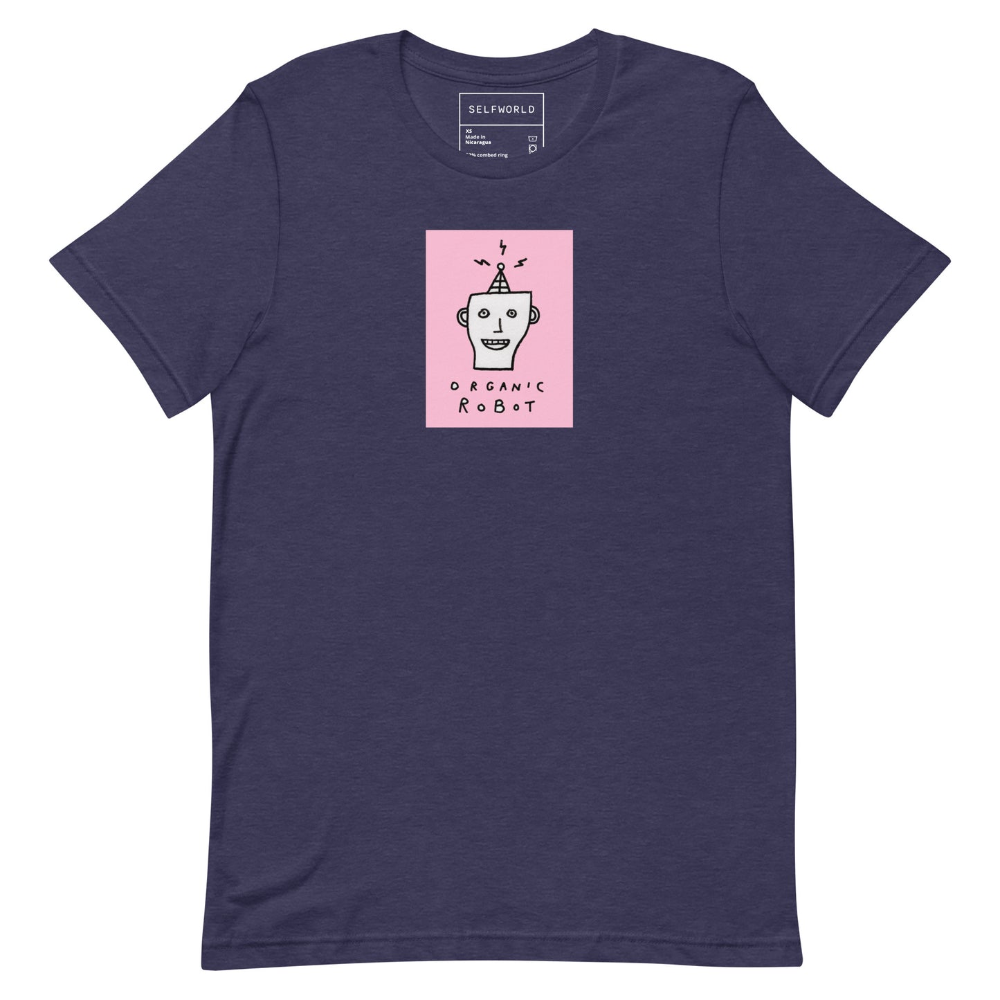 Organic Robot, Pink - Unisex t-shirt