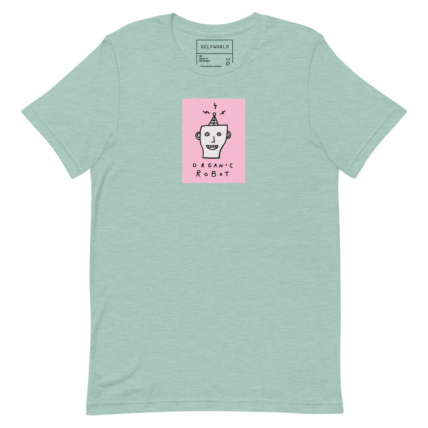 Organic Robot, Pink - Unisex t-shirt