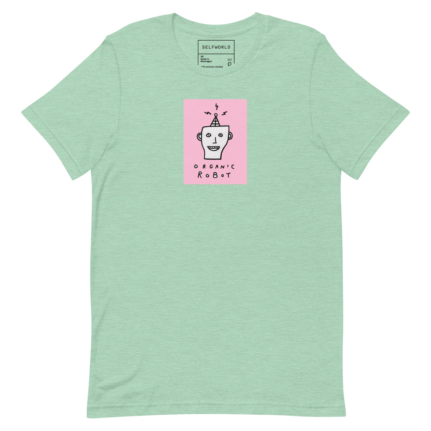 Organic Robot, Pink - Unisex t-shirt