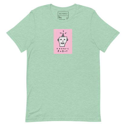 Organic Robot, Pink - Unisex t-shirt