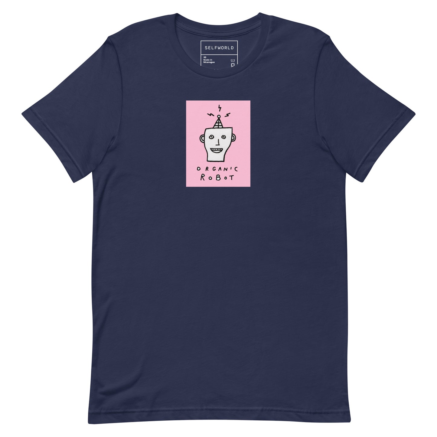 Organic Robot, Pink - Unisex t-shirt