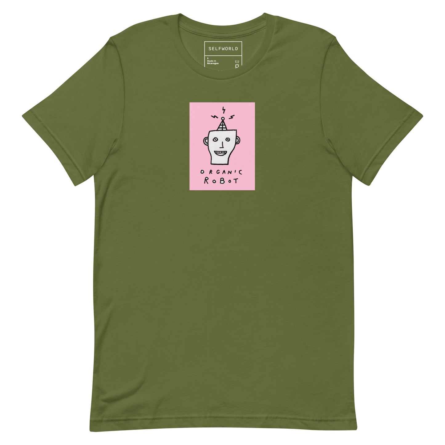 Organic Robot, Pink - Unisex t-shirt