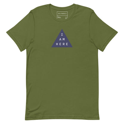 I Am Here, Purple Triangle - Unisex t-shirt