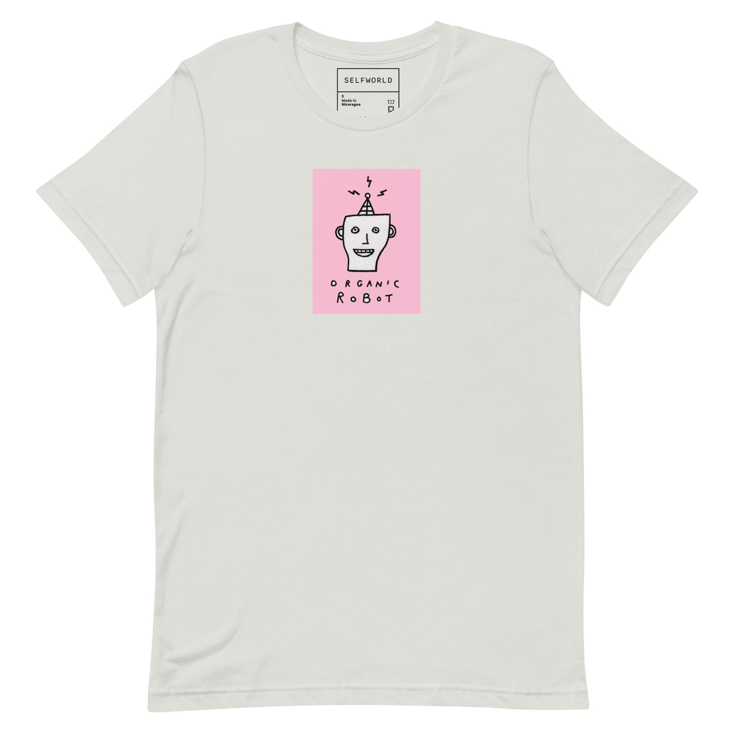 Organic Robot, Pink - Unisex t-shirt