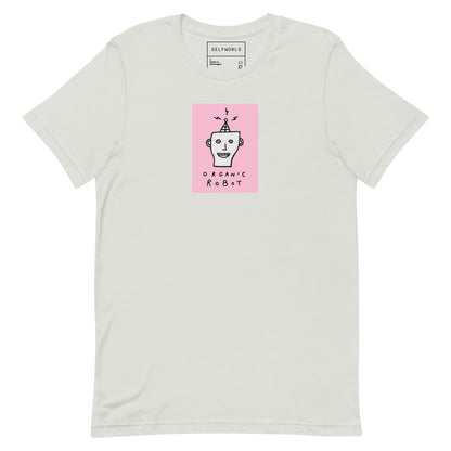 Organic Robot, Pink - Unisex t-shirt