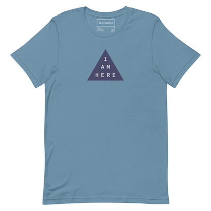 I Am Here, Purple Triangle - Unisex t-shirt