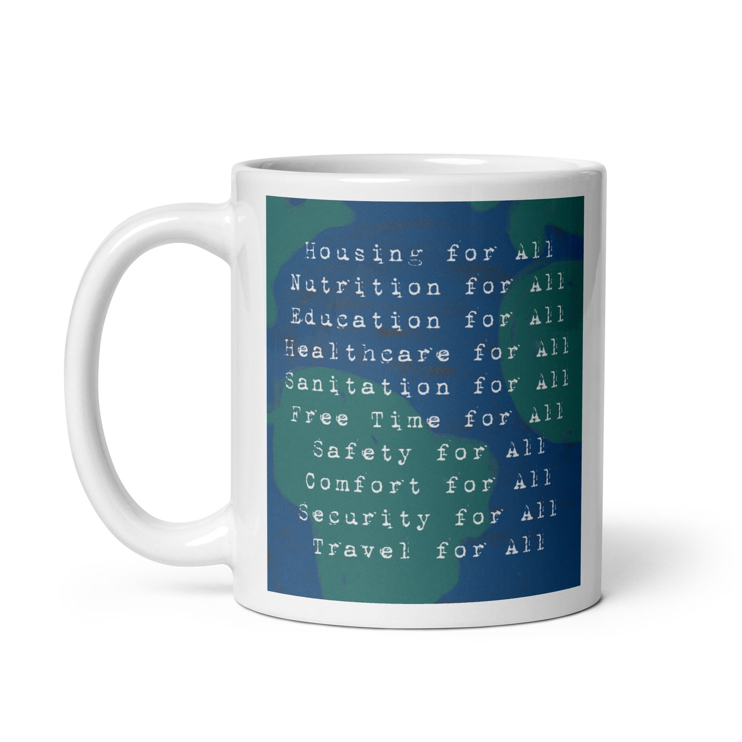 Rights for All - White glossy mug