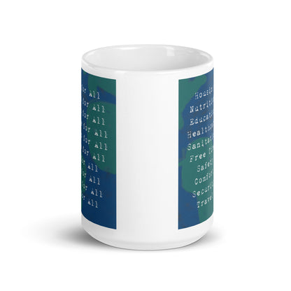 Rights for All - White glossy mug