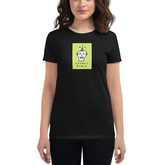Organic Robot, Green - Women's short sleeve t-shirt