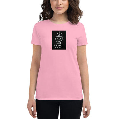 Organic Robot, Black - Women's short sleeve t-shirt