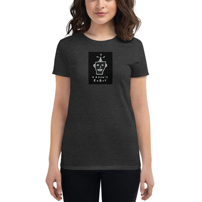 Organic Robot, Black - Women's short sleeve t-shirt