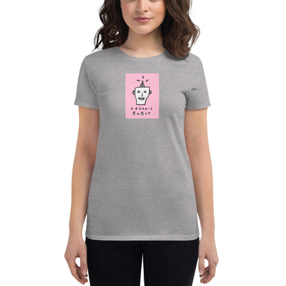 Organic Robot, Pink - Women's short sleeve t-shirt