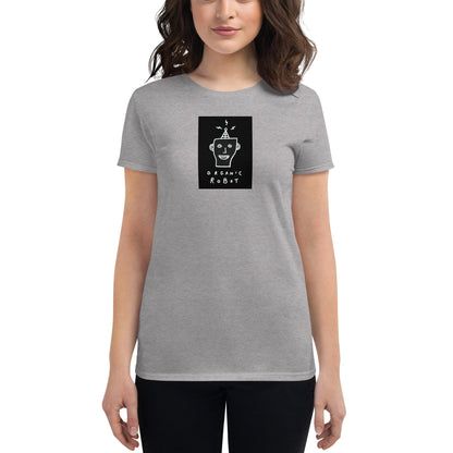 Organic Robot, Black - Women's short sleeve t-shirt