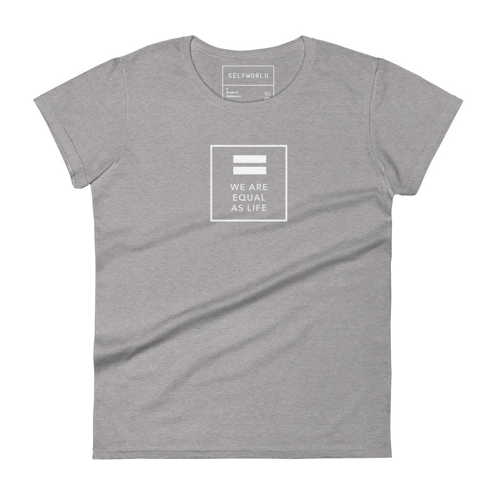 We are All Equal and One (square) - Women's short sleeve t-shirt