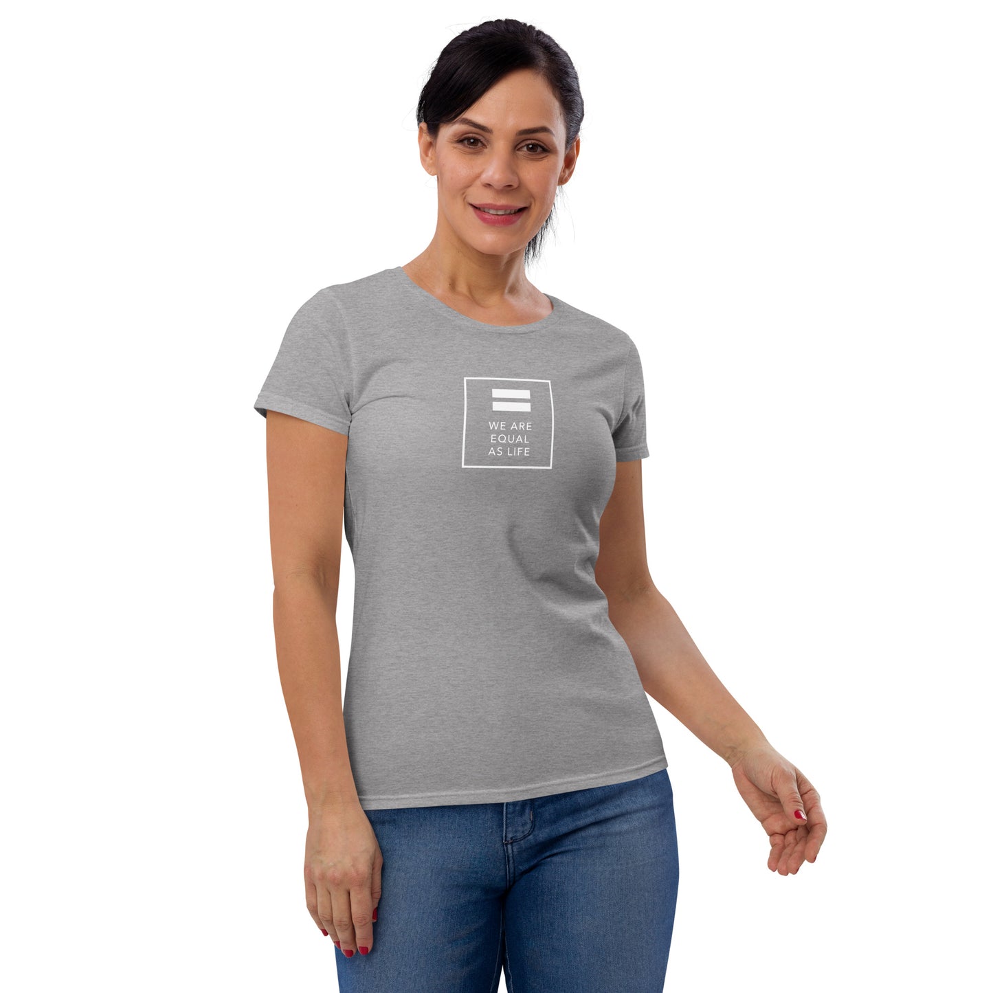 We are All Equal and One (square) - Women's short sleeve t-shirt