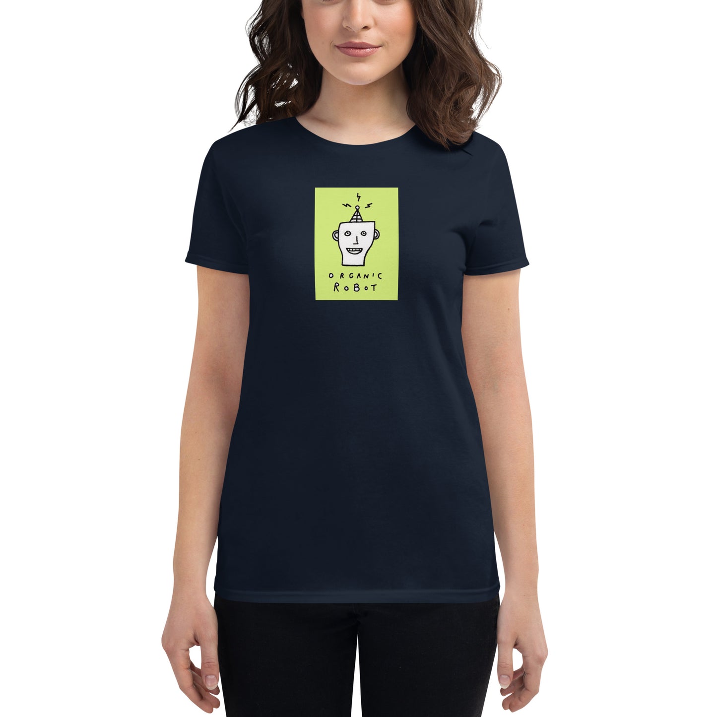 Organic Robot, Green - Women's short sleeve t-shirt