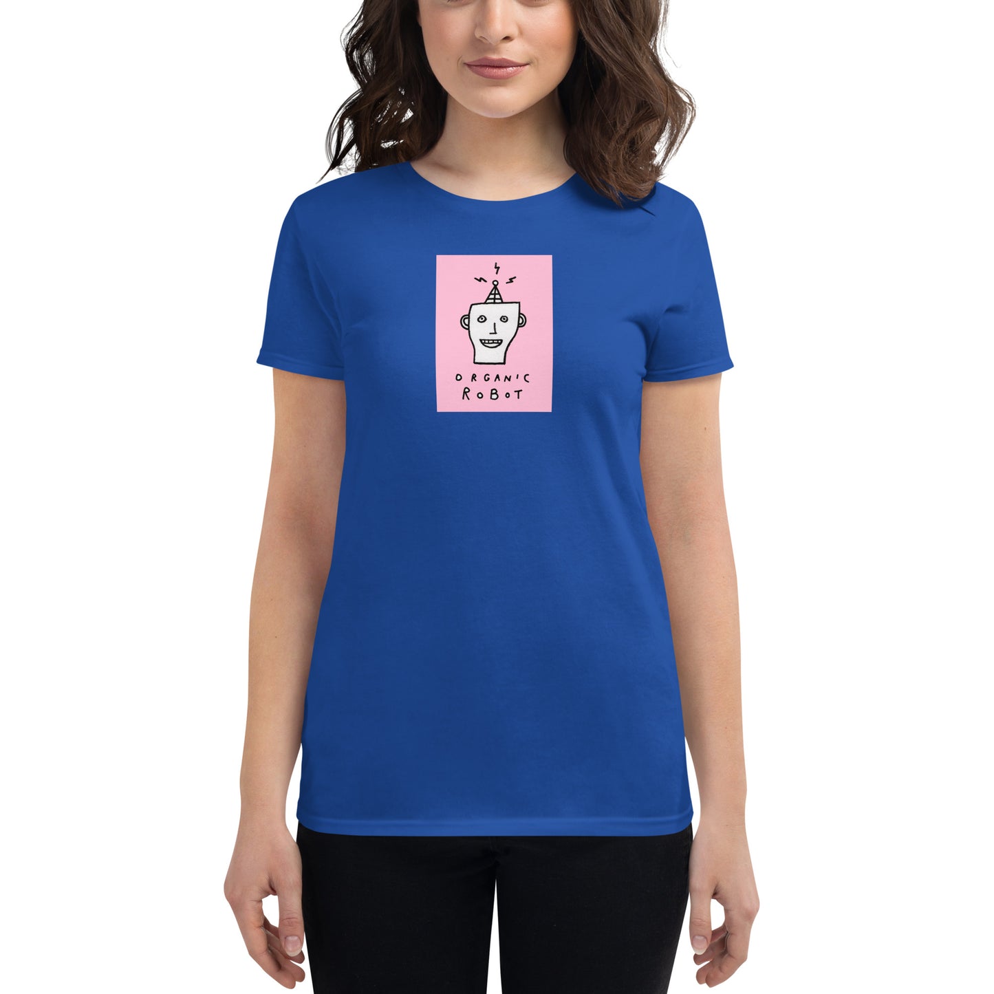 Organic Robot, Pink - Women's short sleeve t-shirt
