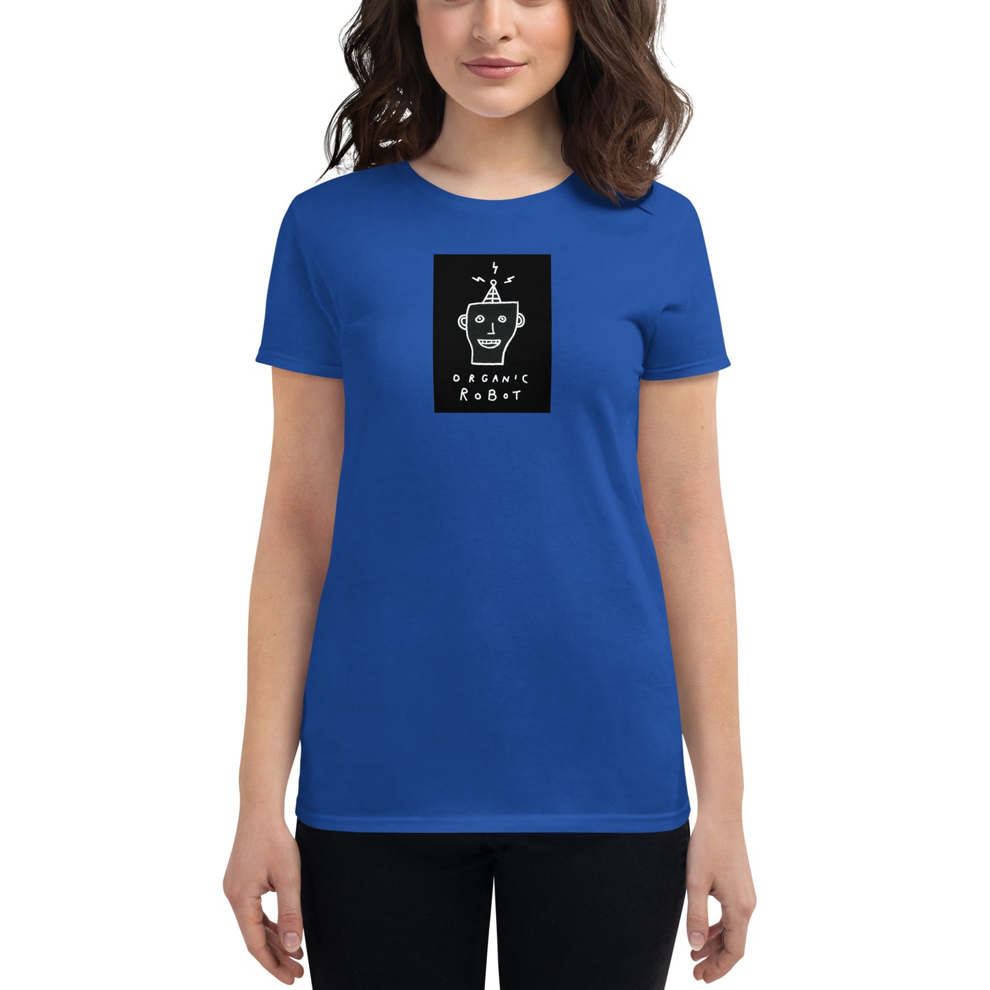 Organic Robot, Black - Women's short sleeve t-shirt