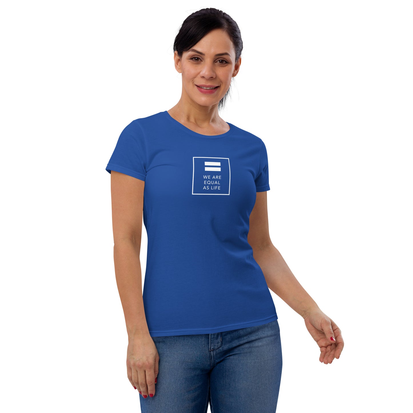 We are All Equal and One (square) - Women's short sleeve t-shirt