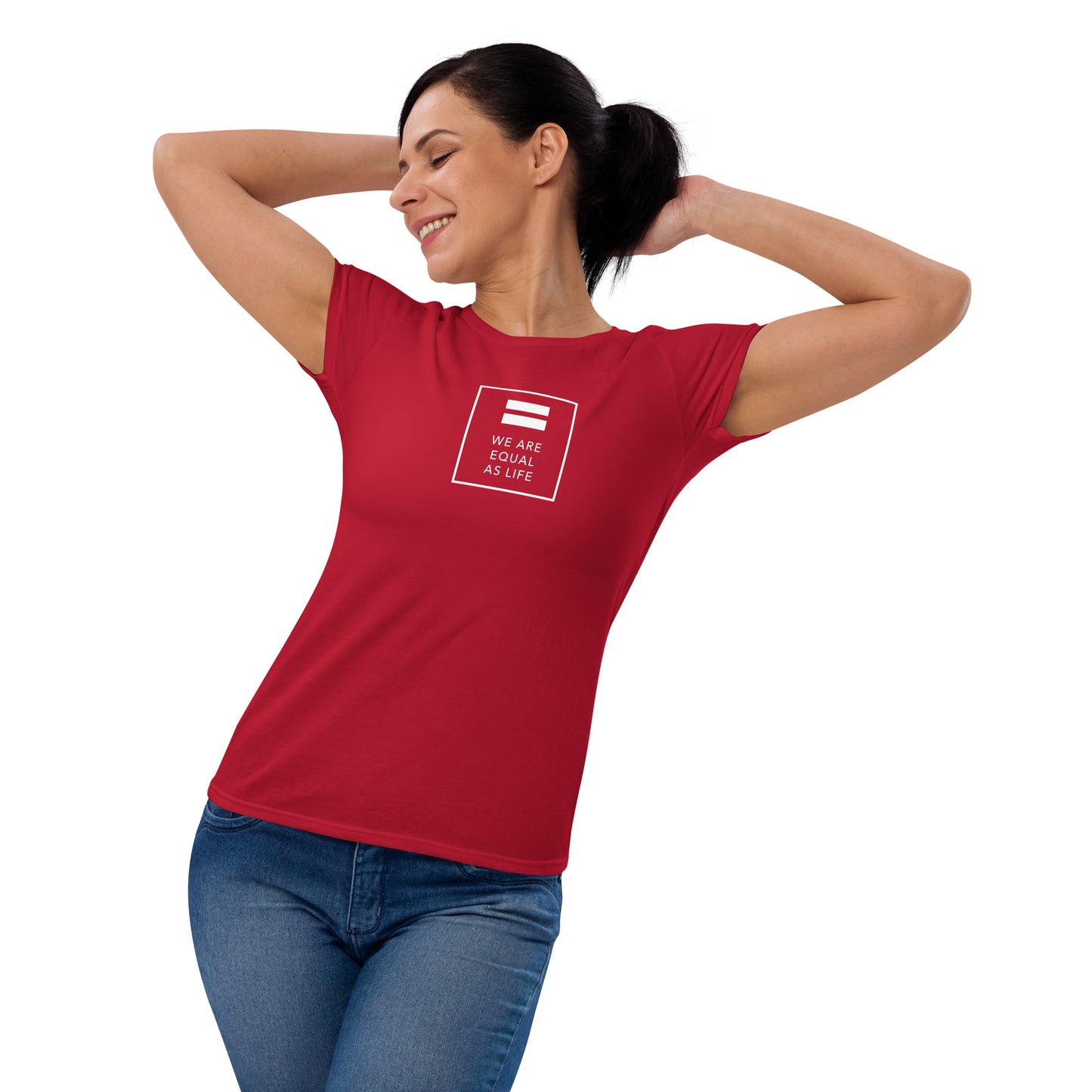 We are All Equal and One (square) - Women's short sleeve t-shirt