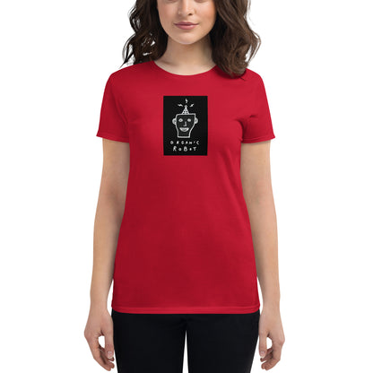 Organic Robot, Black - Women's short sleeve t-shirt