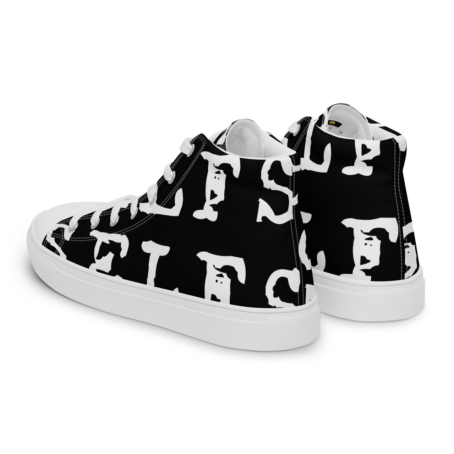 Self Word Design - Women’s high top canvas shoes