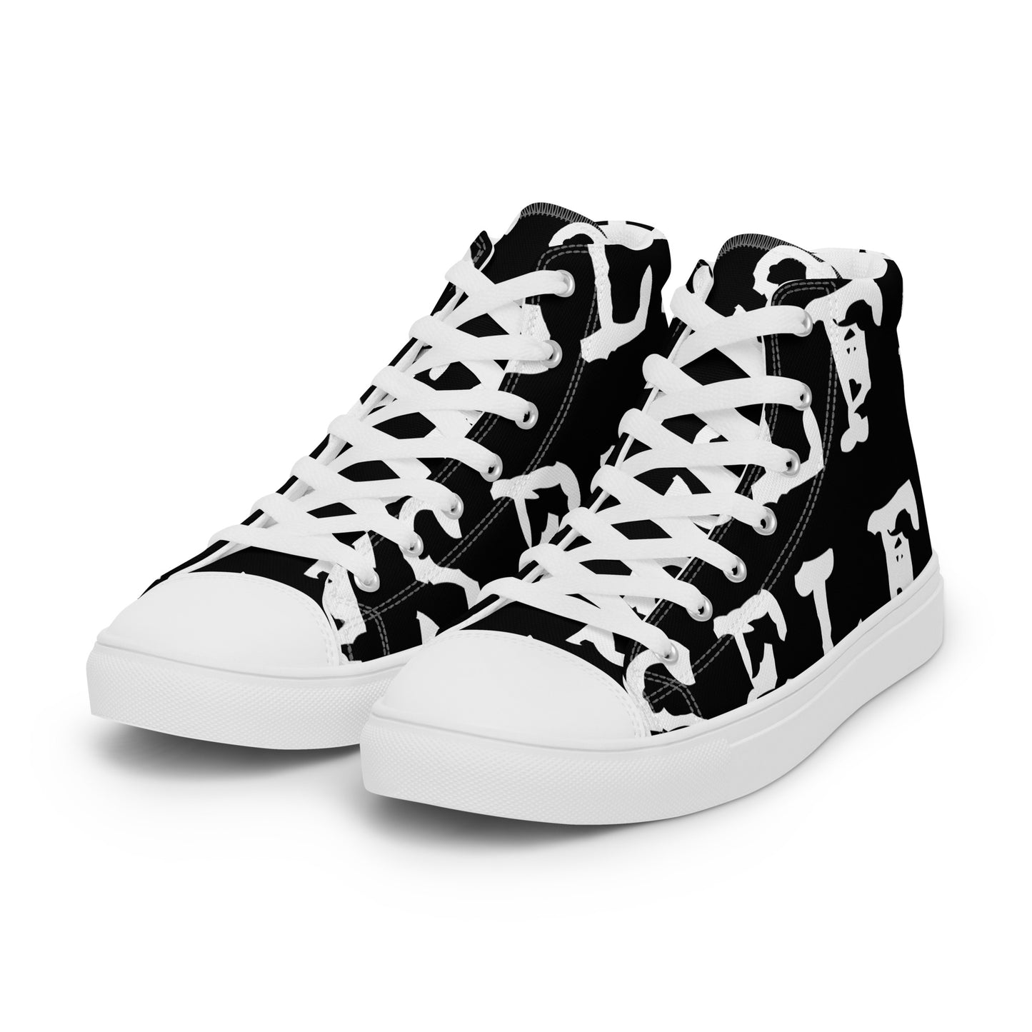 Self Word Design - Women’s high top canvas shoes