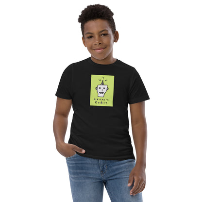 Organic Robot, Green - Youth jersey t-shirt