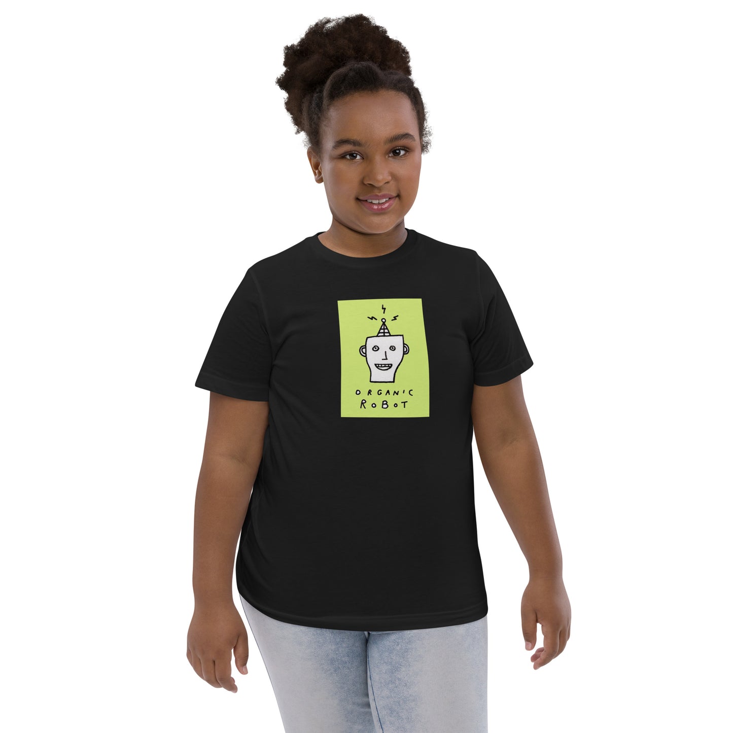 Organic Robot, Green - Youth jersey t-shirt