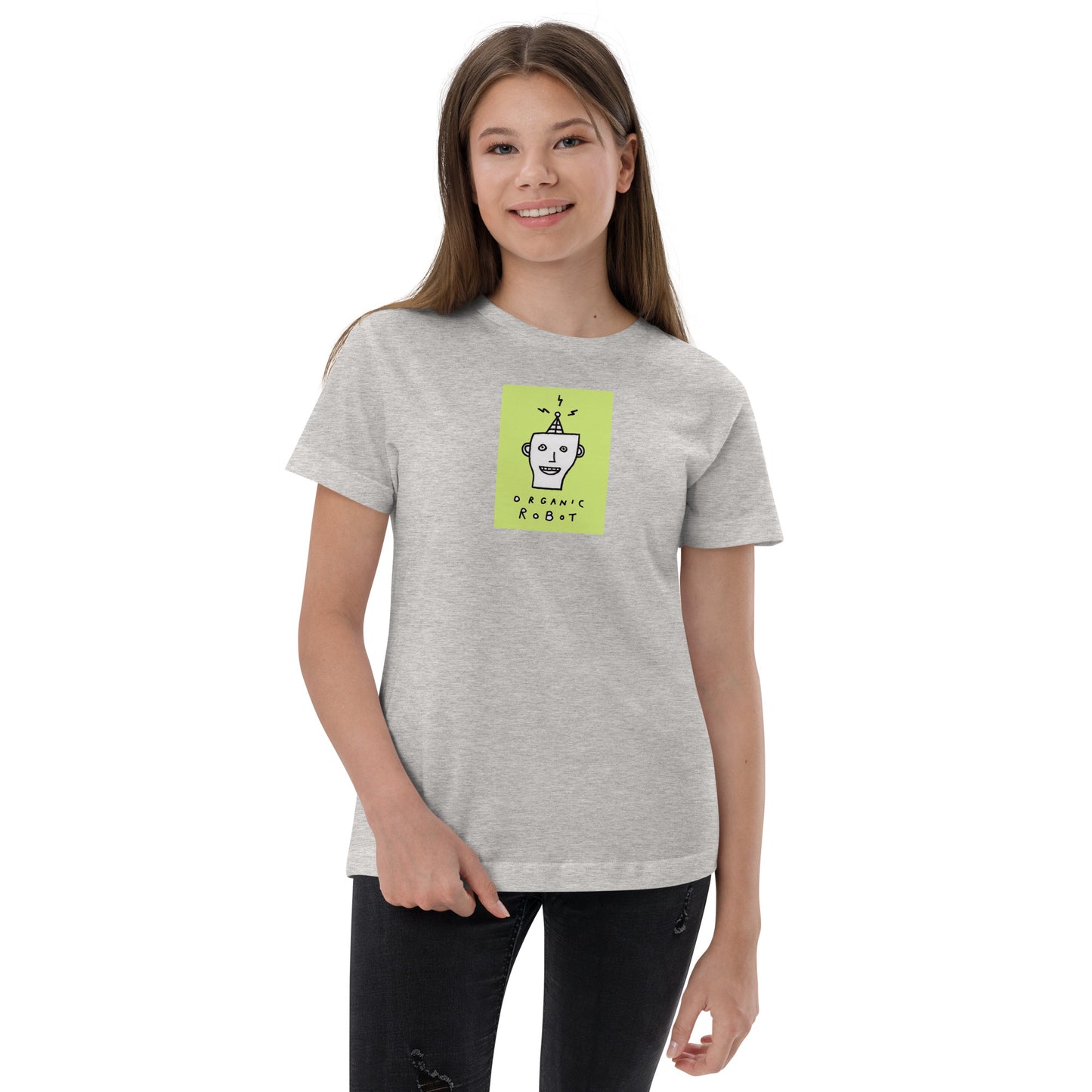 Organic Robot, Green - Youth jersey t-shirt