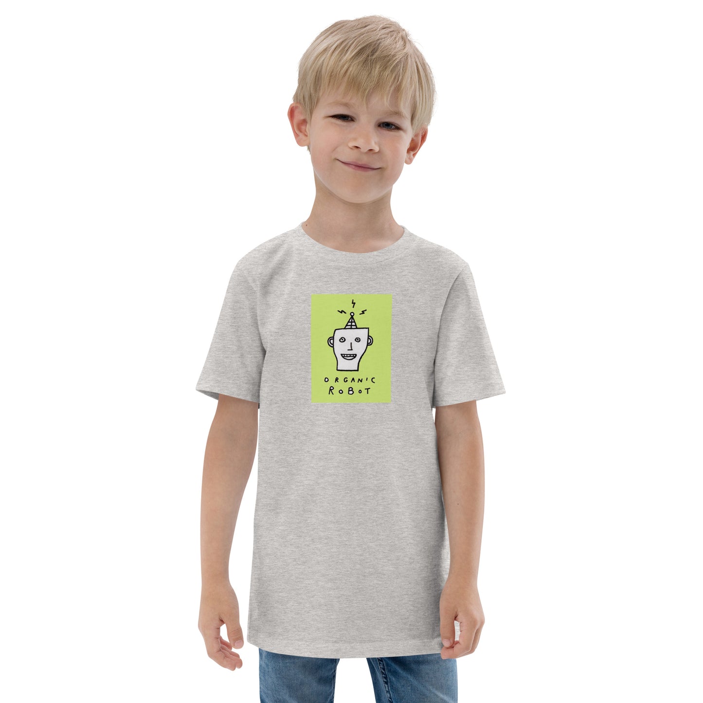 Organic Robot, Green - Youth jersey t-shirt